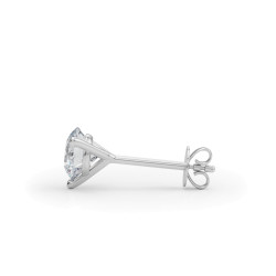 (1.5 CTTW) 3/4CT 3 PRONG WIRE STUD EARRING